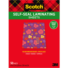 Scotch LS854SS-50 Single-Sided Self Seal Laminating Sheets, Letter Size
