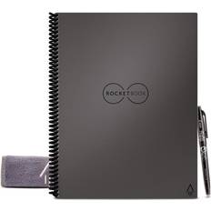 Rocketbook Calendar & Notepads Rocketbook Core Smart Notebook, 8.5" x 11" Lined Ruled, 32 Pages, Gray (EVR2-L-RC-CIG) Gray