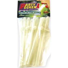 Party Pecker Sipping Straws Glow 10 Pack