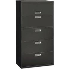 Assortment Boxes Hon 5 Drawers Lateral Lockable Filing Cabinet Charcoal
