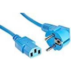 ACT Advanced Cable Technology Schuko C13-0.6m 0.6m C13 coupler Blue Power Cable (AK5132)