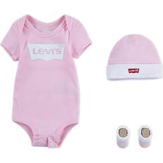 Elastan Andre sett Levi's Baby Batwing Onesie Set 3pcs - Pink/Fairy Tale (864410013)
