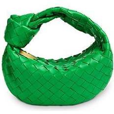 Bottega Veneta Mini Pouch Intrecciato Parakeet Green And Gold Leather Bag  New