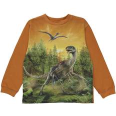 Beige T-skjorter Molo Forest Dino Rube T-Shirt With Print Tops