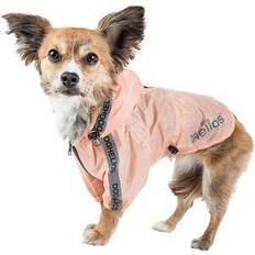 Dog Helios Torrential Shield Waterproof Windbreaker Raincoat, Peach