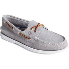 Gray Boat Shoes Sperry Mens Authentic Original Suede Boat Shoes (10.5 UK) (Grey)