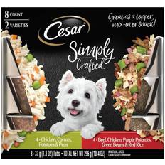 Cesar Simply Crafted Chicken & Beef Dog Food Variety Pack