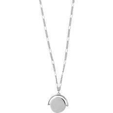 Orelia Halskjeder Orelia Vintage Clean Coin Spinner Necklace - Silver