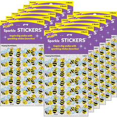 Plastic Stickers Trend Sparkle Stickers, Buzzing Bumblebees, 72 Stickers Per Pack, Set Of 12 Packs