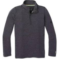 Base Layer Children's Clothing Smartwool Kids' Classic Thermal Merino Base Layer 1/4 Zip Charcoal Heather Charcoal Heather