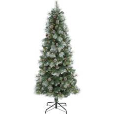 Nearly Natural 6 ft. Frosted Tip British Columbia Mountain Pine Artificial Christmas Tree