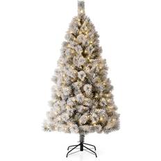 GlitzHome 6ft Pre-Lit Christmas Tree 72"