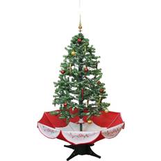 Northlight Seasonal 4.5ft. LED Musical Snowing Green Christmas Tree