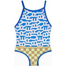 Burberry Girl's Logo Printed Swimsuit - Multicoloured