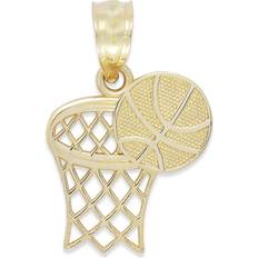 Macy's Charms & Pendants Macy's Basketball and Hoop Charm - Gold
