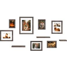 Kate and Laurel Bordeaux Gray Picture (Set of 10) Photo Frame 10