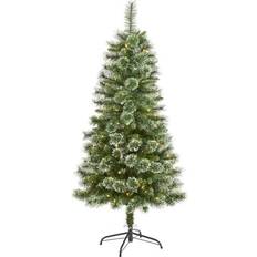 Interior Details Nearly Natural 5ft. Wisconsin Slim Snow Tip Pine Artificial Christmas Tree 60"