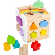 Puttekasser Small Foot Shape Fitting Cube, Legler Toys Puzzles
