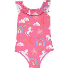 Swimwear Hatley Kids' Unicorns Rainbows Ruffle Swimsuit Fandango
