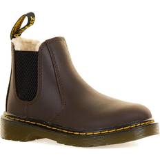 Boots Dr. Martens Junior 2976 Leonore Lined Boots - Dark Brown Republic