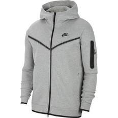Gensere Nike Tech Fleece Full-Zip Hoodie - Dark Grey Heather/Black