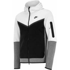 Nike tech fleece hoodie white Clothing Nike Tech Fleece Full-Zip Hoodie - White/Black/Carbon Heather/Black