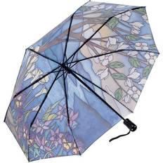 Galleria Folding Umbrella Stained Glass Landscape