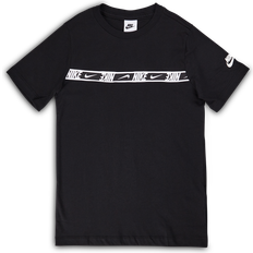 Nike Older Kid's Sportswear Short Sleeve Top - Black/Black/White (DQ5102-010)
