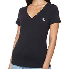 Calvin Klein Herren T-Shirts Calvin Klein Slim Organic Cotton V-Neck T-shirt - Black