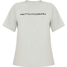 PrettyLittleThing Prettylittlemama Oversized T Shirt Grey