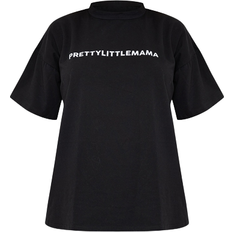 PrettyLittleThing Prettylittlemama Oversized T Shirt Black