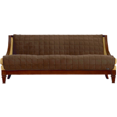 Brown Loose Sofa Covers Sure Fit Deluxe Armless Loose Sofa Cover Brown (215.9x193.04)