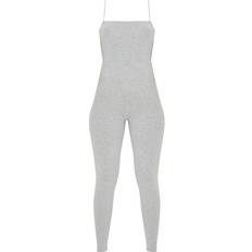 PrettyLittleThing Maternity Basic Strappy Jumpsuit Grey (CMS0990)