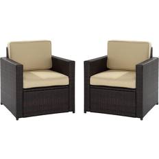 2 seat patio set Crosley Furniture Palm Harbor 2-pack Lounge Chair