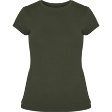 PrettyLittleThing Cotton Basic Slim Fit T-shirt - Dark Green