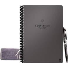 Rocketbook Office Supplies Rocketbook Fusion Smart Reusable Executive-Size Notebook, 6" x 8-4/5" 7-Subject, 21 Sheets, Gray