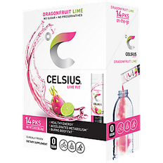 Celsius Sports & Energy Drinks Celsius Energy Drink Stick Packs- Dragonfruit Lime (14 packets)