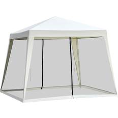 OutSunny Pavilions OutSunny 10 x 10 Beige Cabana Outdoor Canopy
