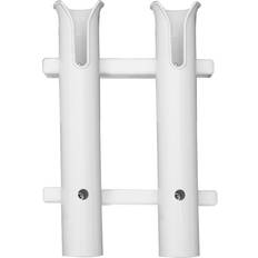 Taco Deluxe 4 Rod Pontoon Boat Tackle Rack White