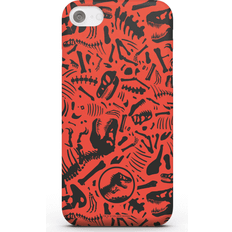 Iphone xr Jurassic Park Red Pattern Phone Case for iPhone and Android iPhone XR Snap Case Matte