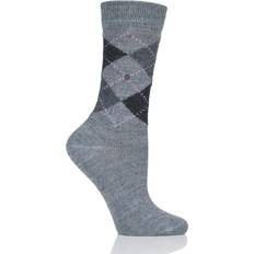 Braun - Damen Socken Burlington Pair Charcoal Whitby Extra Soft Argyle Socks Ladies 3.57 Ladies