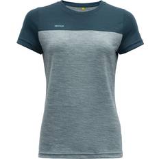 Blå - Dame T-skjorter Devold Women's Norang Tee Merino shirt XS