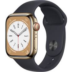 Apple Watch Series 8 Smartklokker Apple Watch Series 8 Cellular 41mm Stainless Steel Case with Sport Band