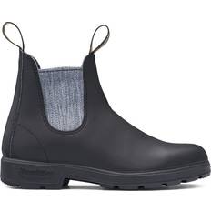 Synthetic Chelsea Boots Blundstone Stout - Black/Grey Wash Leather