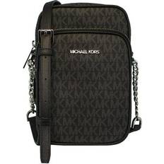 Michael Kors Crossbody Bags Michael Kors Jet Set Travel Medium Logo Crossbody Bag - Black