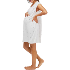 Nom Maternity Clementine Maternity/Nursing Nightgown Gardenia Dot