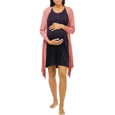 Nom Maternity Second Skin Maternity Robe Terracotta