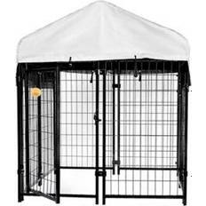 Dog Kennels - Dogs Pets KennelMaster Welded Wire Dog Fence Kennel Kit 52"x4'x4'