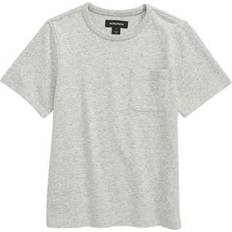 Nordstrom Kid's Everyday Cotton Pocket T-shirt - Grey Light Heather