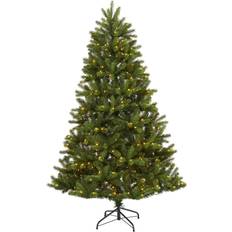 New Haven Spruce Natural Look Artificial with Lights, 72" Green Christmas Tree